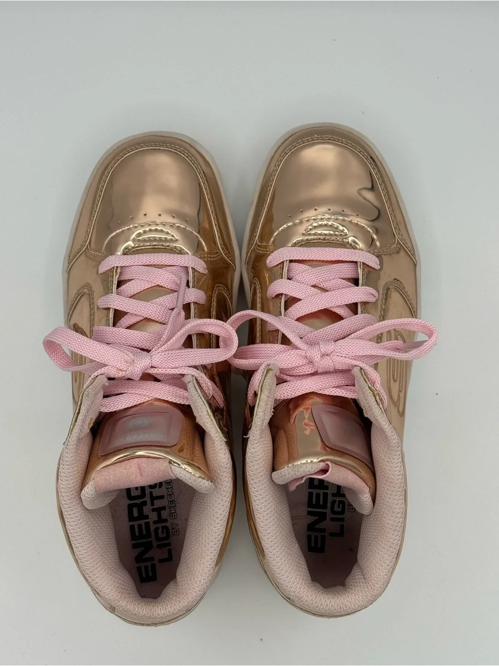 Skechers Energy Lights Dance n Dazzle Metallic Rose Gold - 11 Light Modes